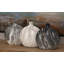 Ensemble de 3 vases de table en céramique gris / beige