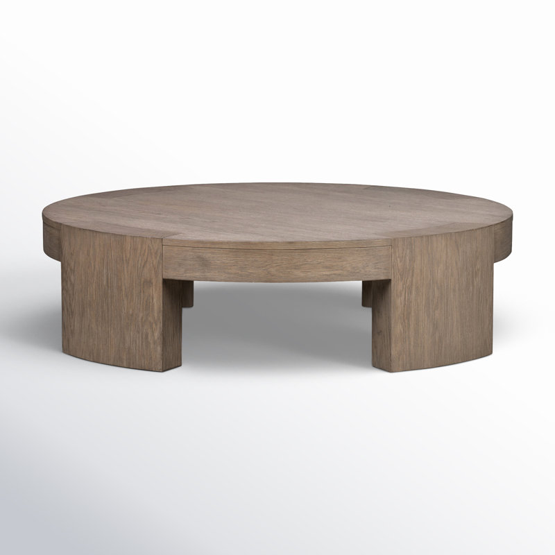 Sheffield Coffee Table, 13" H x 48" L x 48" W, Warm Natural Flat Oak Veneer