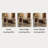 Solid wood oval creative retro tea table