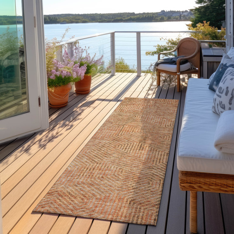 Tapis intérieur / extérieur Maliana, Tapis de couloir 2 pi 3 po x 7 pi 6 po