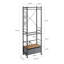 60.5 cm Rolling Clothes Rack