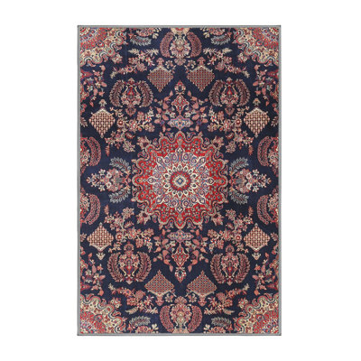 Tapis traditionnel bleu / rouge