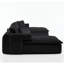 Canapé modulaire surdimensionné en U de 149 pouces de 149 pouces, conception convertible 7 en 1, canapé à 6 places à assise profonde avec accoudoirs roulés mobiles, revêtement en velours côtelé de polyester, poche de rangement latérale, aucun assemblage requis, noir-256607214-256607216-256607220