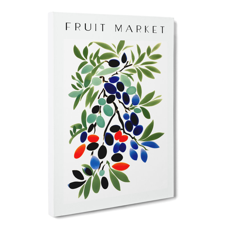 Olives Fruit Market Exhibition Vol.3 - Wrapped Canvas, 50cm H x 35cm W x 3cm D
