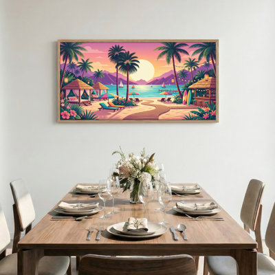 «Tropical Paradise», reproduction d'art sur toile encadrée de 1 x 58 x 28 po