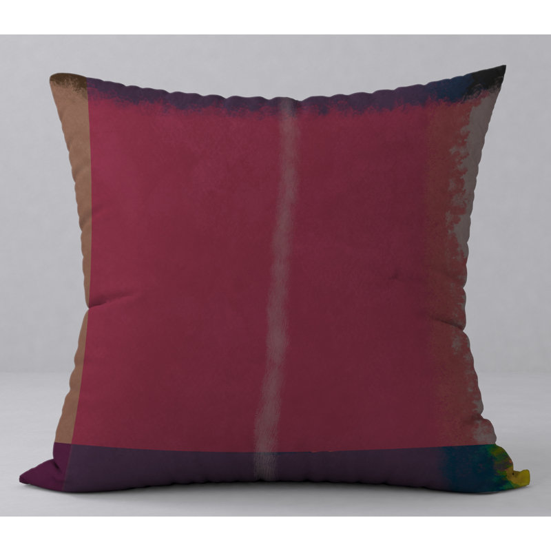 Coussin décoratif abstraite, H 18 po x l 18 po