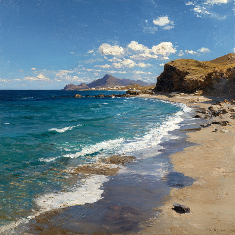 «Ocean Vista», art mural sur toile tendue, H 12 po x l 12 po