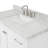Cambridge Single Bathroom Vanity with Carrara Marble Top-88398711