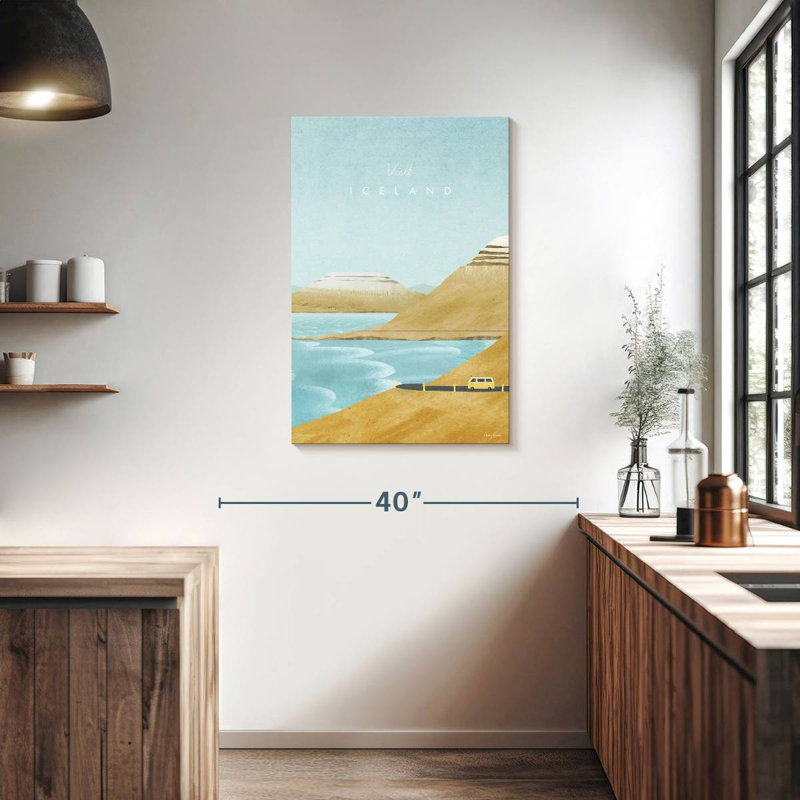 Affiche de voyage Nicci Islande, H 36 po x l 24 po