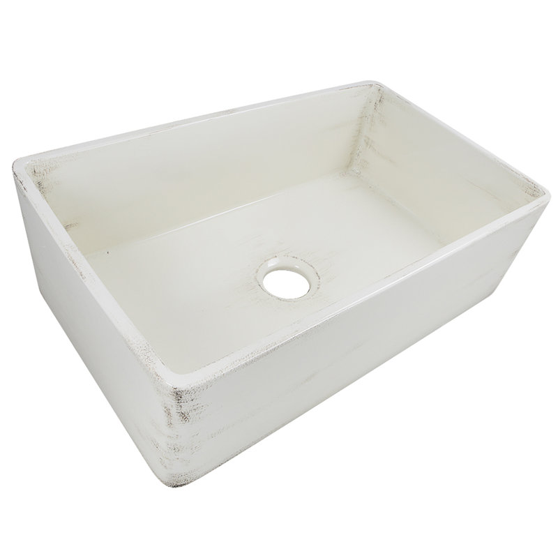 Vineyard 29.75'' L Single Basin Kitchen Sink, Shabby Straw