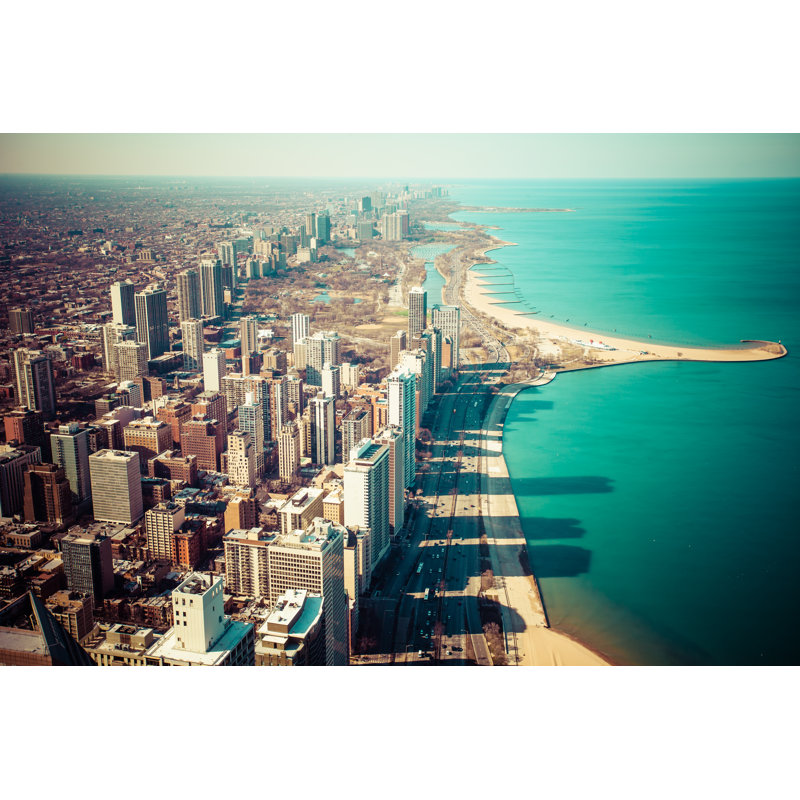 Chicago Skyline - Wrapped Canvas Art Prints, 51cm H x 76cm W x 3.8cm D