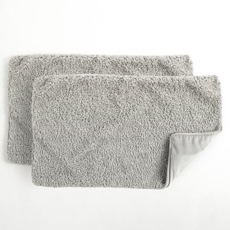 Ensemble de housse de coussin 2 pièces Neo Boucle, Gris