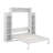 Full-Sized Murphy Wall Bed Featuring Built-In Shelving