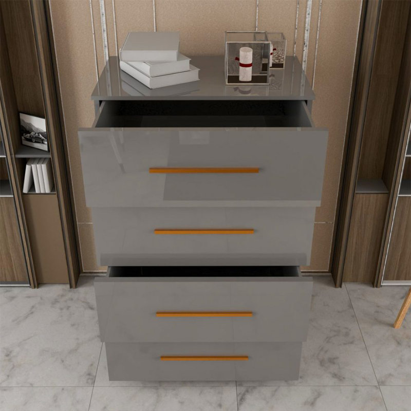 80cm W 4 - Drawer Chest of Drawers, Grey
