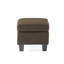 Repose-pieds rembourré, chocolat-1358664060