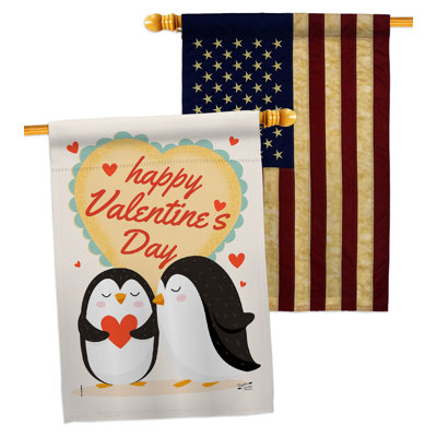 Drapeau de maison à 2 côtés en polyester / mélange de polyester 40 x 28 po
