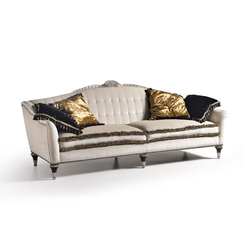 Eclectica Velvet Sofa, Matisse 0027 Velvet, Antique Pine