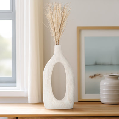 Vase de table moderne en bois ajouré pour la décoration intérieure