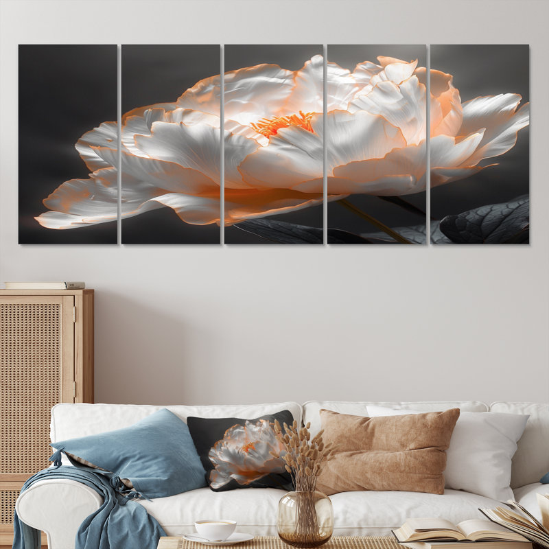 Sandberg - pivoines, ensemble d'art mural, 32" H x  80" W