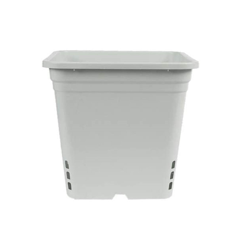SunPack Food Grade & BPA Free, UV Resistant, Tall Square Pot, White, 12" H x 12" W x 12" D
