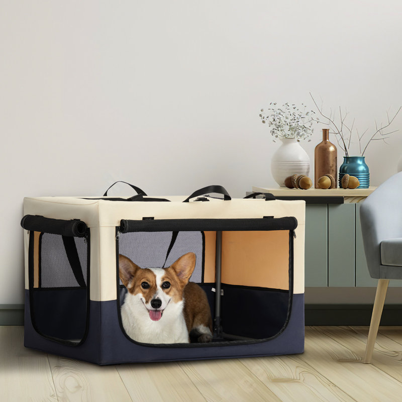 Niche pour animaux portable - pliable, en tissu, pour l'extérieur, 19.32" H x 29.25" W x 19.08" D