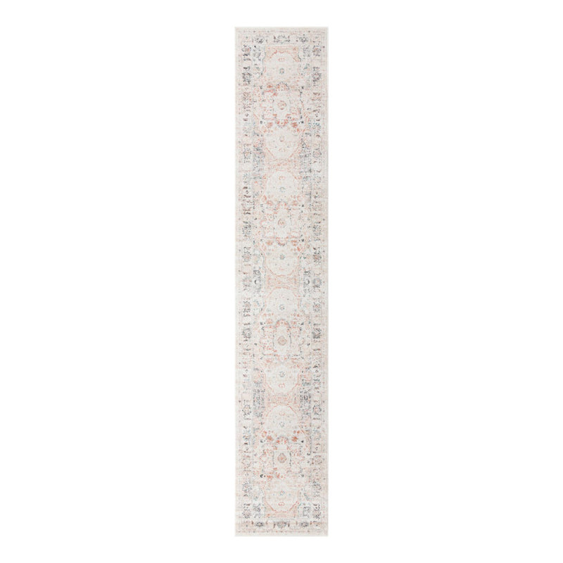 Hagood Oriental Area Rug in Ivory, Runner 2'7" x 19'8"