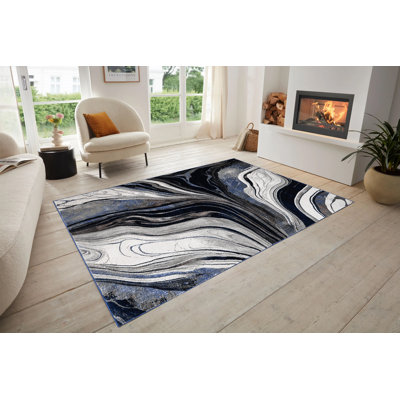 Iris Area Rug Blue