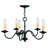 Analycia 5 - Light Steel Dimmable Classic / Traditional Chandelier