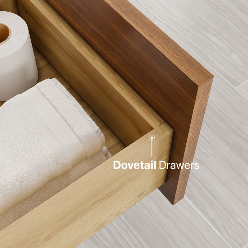 Ilsa 30"W X 18"D Bathroom Vanity With White Carrara Quartz Countertop And Undermount Porcelain Sink, Walnut