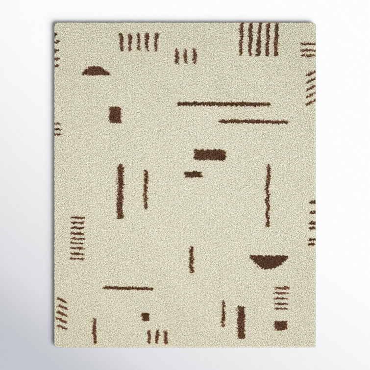 Morin Abstract Shag Area Rug