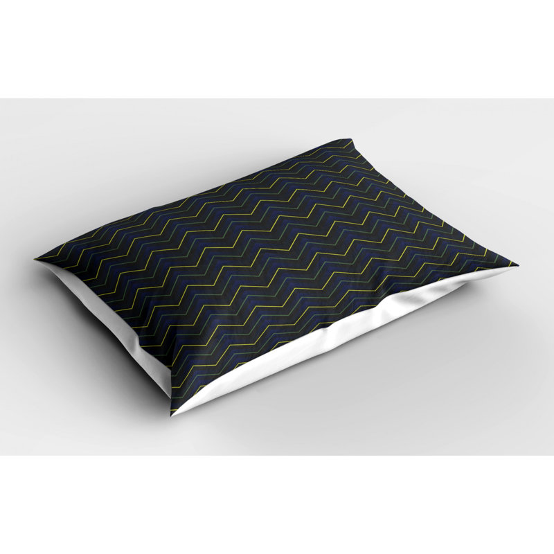 Polyester Chevron Sham Set, King