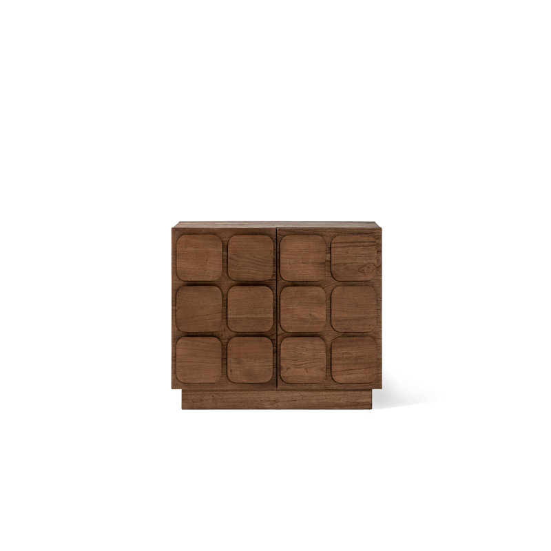 Natalyah Solid Wood Standard Accent Cabinet, Brown
