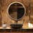 Quillin Solid Wood Round Mirror