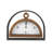 Iron Quartz movement / Crystal Tabletop Clock in Black
