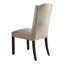 De 2 chaises de salle à manger en lin beige - Pieds patinés, design moderne pour votre maison et paire de chaises