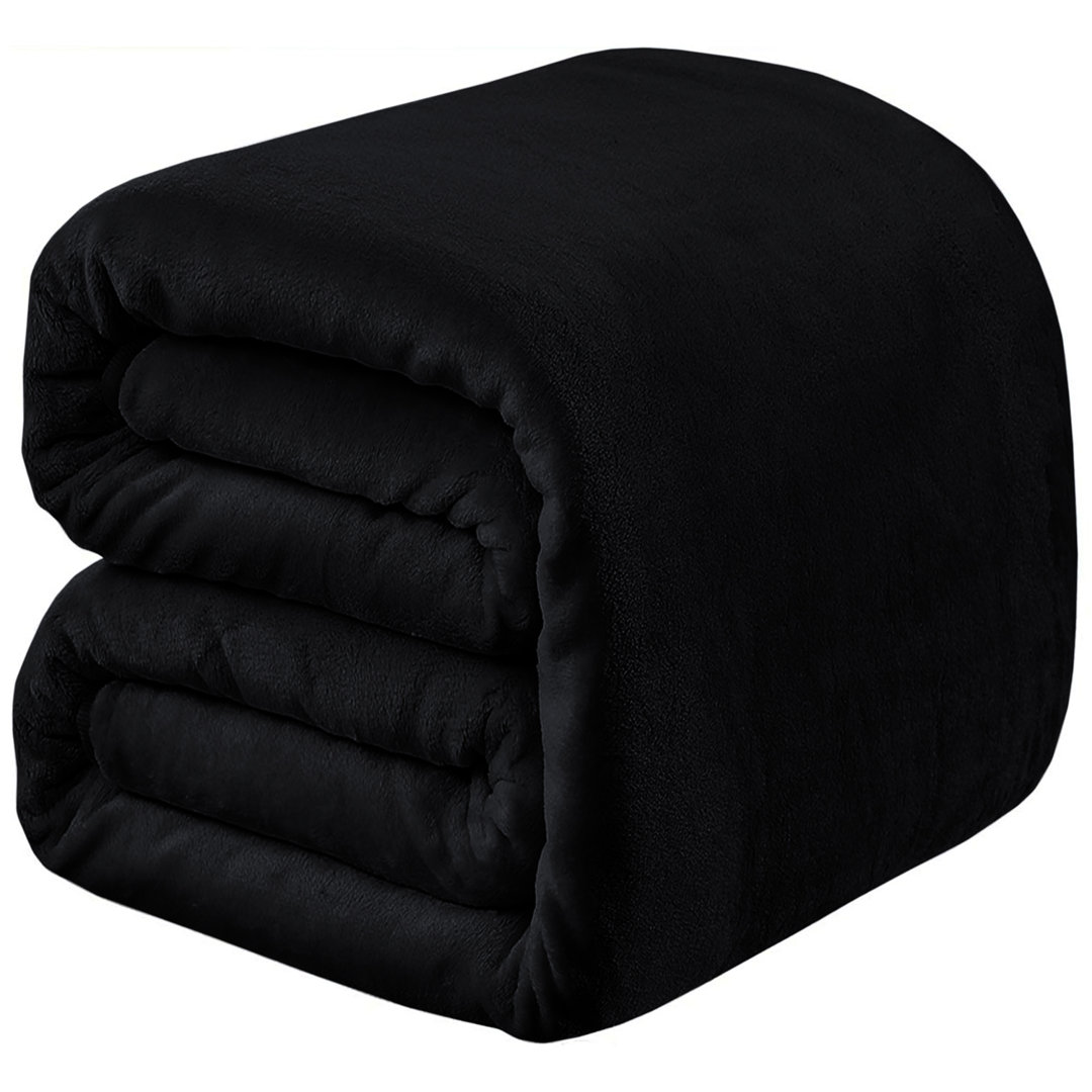 Soft & Cozy Faux Fur Reversible Fleece Throw Blanket