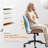 PU Trapezoid Curved Back Swivel Office Chair-937746452
