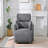 Upholstered Accent Armchair With Storage Ottoman-471404072