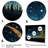 Yellow And Blue Night Skies Planets - Space Planet Wall Art-768761751-768761744