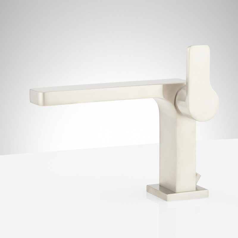 Hibiscus 1.2 GPM Single Hole Bathroom Faucet, Brushed Nickel