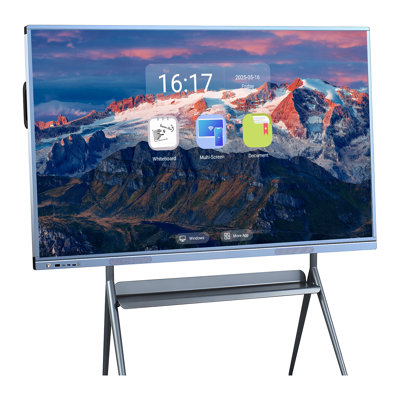 JYXCN Smart TVs Touch Electronic Board 75" Multi-User Touch Collaboration Display for Classroom, Office and Livingroom