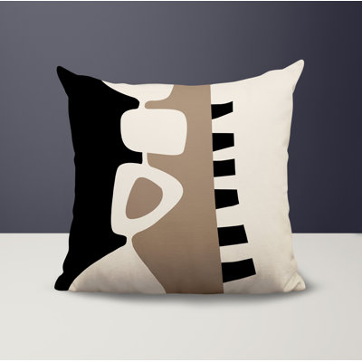 Kanai Abstract Reversible Indoor/Outdoor Square Pillow