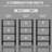 Universal 4-Tiers Glass TV Stand Audio Video Tower