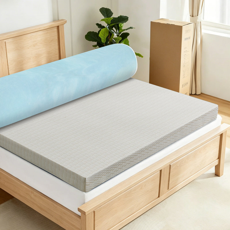 3" Firm Single-Layer Foam Thin Mattress With Adjustable Anti-Slip Straps, Zip-Off Washable Cover, Certipur-US Certified