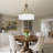 6- Light 19 Inch Dimmable Farmhouse Drum Chandelier Round Fabric Shade Light Fixture-797299872