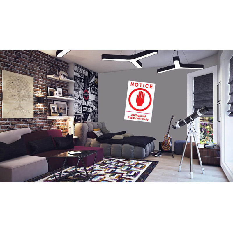 Text & Numbers Non-Wall Damaging Wall Decal, 72" H x 48.5" W