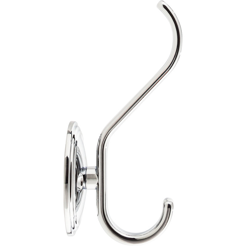 Reeded Wall Hooks, Polished Chrome