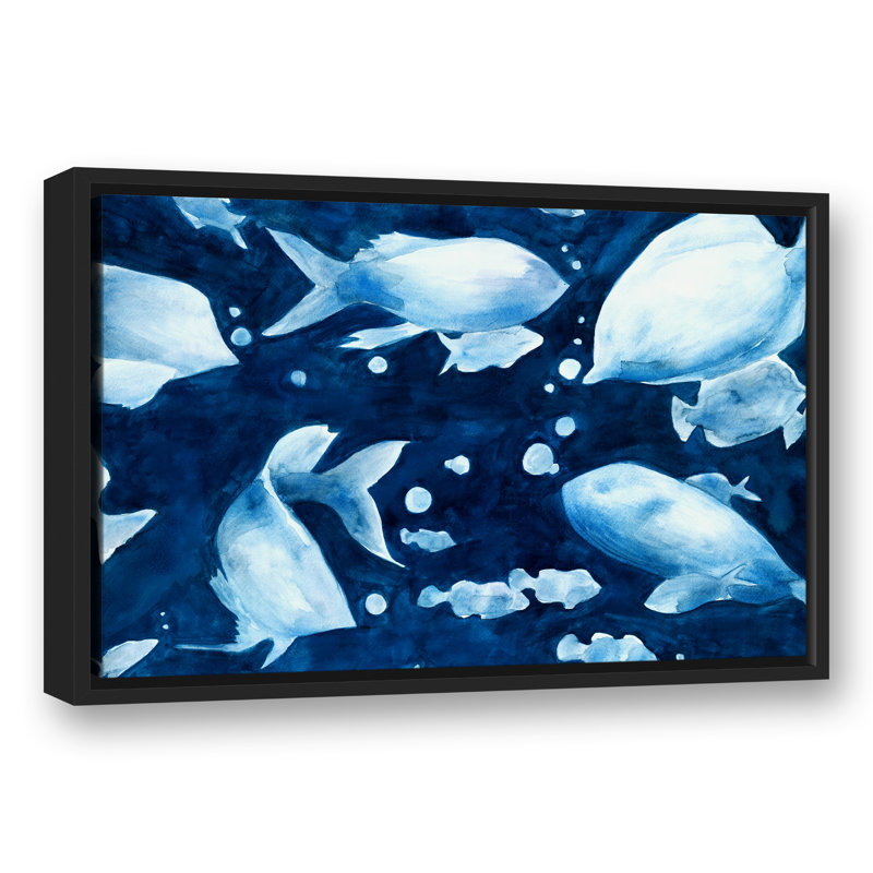 " Fish ", 16" H x 24" W, Black Framed