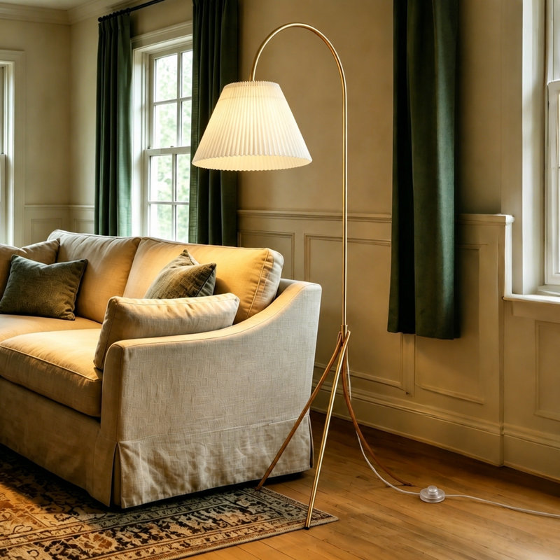 72.5'' Arched/Arc Floor Lamp, Gold