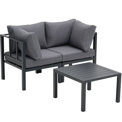 2 - Person Patio Conversation Set with Cushions
